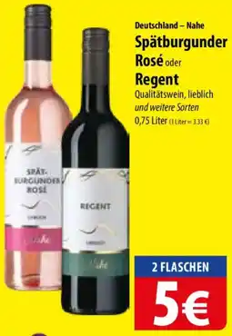 Famila Nord Ost Deutschland - Nahe Spätburgunder Rosé oder Regent Angebot