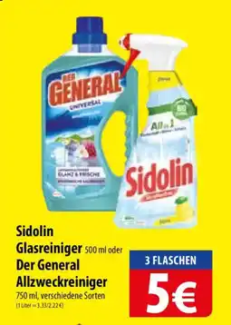Famila Nord Ost Sidolin Glasreiniger oder Der General Allzweckreiniger Angebot