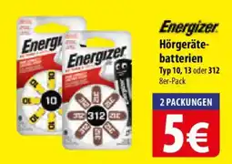 Famila Nord Ost Energizer Hörgeräte batterien Typ 10, 13 oder 312 8er-Pack Angebot