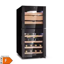 Netto Marken-Discount El Dorado 89 Käse & Weinkühlschrank 2 Zonen Touch 89L LED Schwarz 89 Liter Angebot