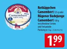 Famila Nord Ost Rotkäppchen Camembert oder Rügener Badejunge Camembert Angebot