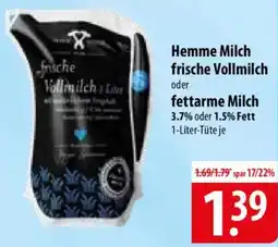 Famila Nord Ost Hemme Milch frische Vollmilch oder fettarme Milch Angebot