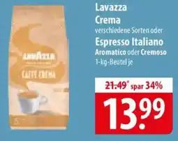 Famila Nord Ost Lavazza Crema oder Espresso Italiano Aromatico oder Cremoso Angebot
