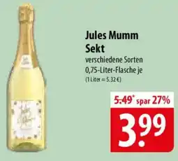Famila Nord Ost Jules Mumm Sekt Angebot