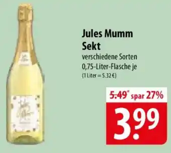 Famila Nord Ost Jules Mumm Sekt Angebot