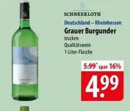 Famila Nord Ost SCHNEEKLOTH Deutschland - Rheinhessen Grauer Burgunder Angebot