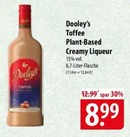 Famila Nord Ost Dooley's Toffee Plant-Based Creamy Liqueur Angebot