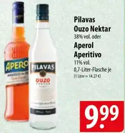 Famila Nord Ost Pilavas Ouzo Nektar oder Aperol Aperitivo Angebot