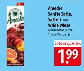 Famila Nord Ost Amecke Sanfte Säfte, Säfte + oder Wilde Wiese Angebot
