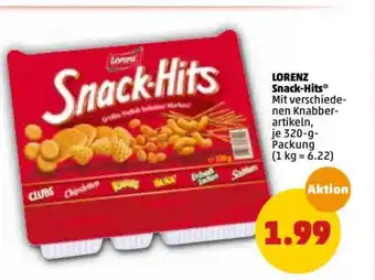 PENNY Lorenz Snack Hits 320g Angebot