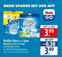 Famila Nord Ost Weißer Riese oder Spee Megaperls, Gel oder Caps Angebot