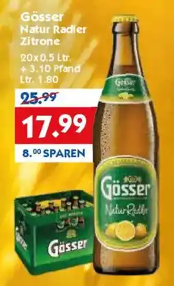 Hol'ab Getränkemarkt Gösser Natur Radler Zitrone Angebot