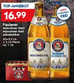 Hol'ab Getränkemarkt Paulaner Münchner Hell/ Münchner Hell Alkoholfrei Angebot