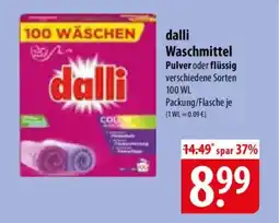 Famila Nord Ost dalli Waschmittel Pulver oder flüssig Angebot