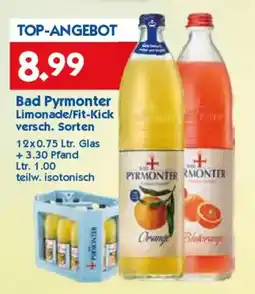 Hol'ab Getränkemarkt Bad Pyrmonter Limonade/Fit-Kick Angebot