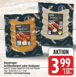 NP Discount Bauerngut Grillbratwurst oder Krakauer Angebot