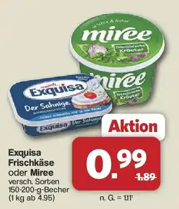 Famila Nord West Exquisa Frischkäse oder Miree Angebot