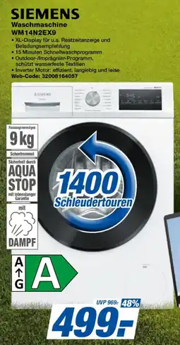 Expert SIEMENS Waschmaschine WM14N2EX9 Angebot