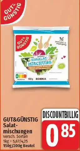 NP Discount GUT&GÜNSTIG Salatmischungen Angebot