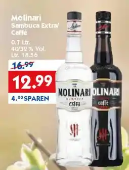 Hol'ab Getränkemarkt Molinari Sambuca Extra/ Caffé Angebot