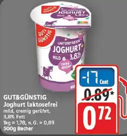 nah & gut GUT&GÜNSTIG Joghurt laktosefrei Angebot