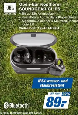 Expert JBL Open-Ear Kopfhörer SOUNDGEAR CLIPS Angebot