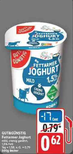 nah & gut GUT&GÜNSTIG Fettarmer Joghurt Angebot