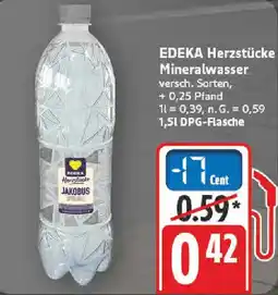 nah & gut EDEKA Herzstücke Mineralwasser Angebot