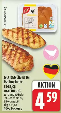 nah & gut GUT&GÜNSTIG Hähnchensteaks mariniert Angebot