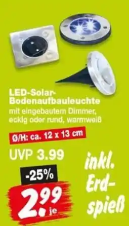 Repo Markt LED-Solar- Bodenaufbauleuchte Angebot