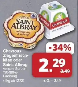 Famila Nord West Chavroux Ziegenfrischkäse oder Saint Albray Angebot