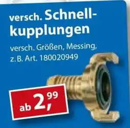 Sonderpreis Baumarkt versch. Schnellkupplungen Angebot