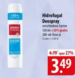 Famila Nord Ost Hidrofugal Deospray Angebot