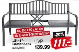 Repo Markt 2 in 1 Gartenbank Angebot