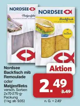 Famila Nord West Nordsee Backfisch mit Remoulade oder Matjesfilets Angebot