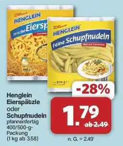 Famila Nord West Henglein Eierspätzle oder Schupfnudeln Angebot