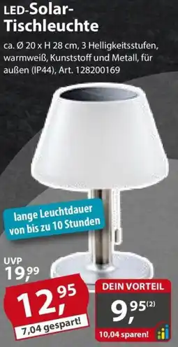 Sonderpreis Baumarkt LED-Solar Tischleuchte Angebot