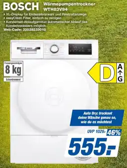 Expert BOSCH Wärmepumpentrockner WTH83V94 Angebot