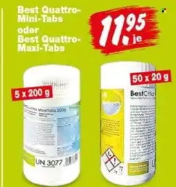 Repo Markt Best Quattro- Mini-Tabs oder Best Quattro- Maxi-Tabs Angebot