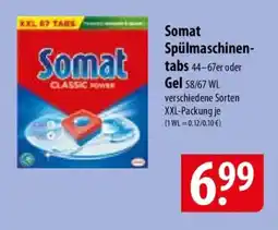 Famila Nord Ost Somat Spülmaschinen tabs 44-67er oder Gel Angebot