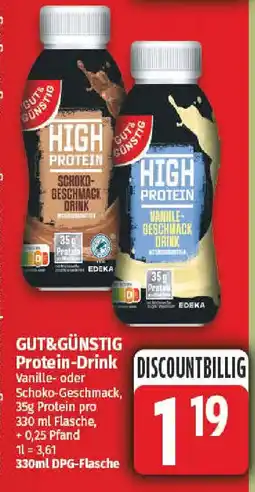 nah & gut GUT&GÜNSTIG Protein-Drink Angebot