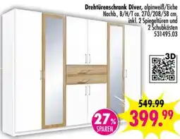 Möbel Boss Drehtürenschrank Diver Angebot