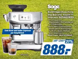 Expert Sage Siebträgermaschine the Barista Touch Impress SES882BSS Angebot