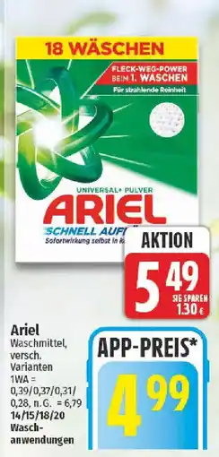 NP Discount Ariel Waschmittel Angebot