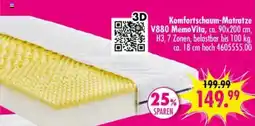 Möbel Boss Komfortschaum-Matratze V880 Memo Vita Angebot