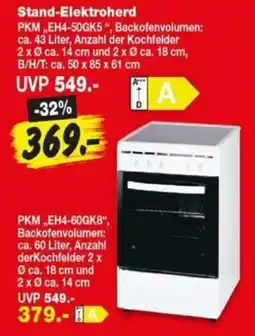 Repo Markt Stand-Elektroherd Angebot