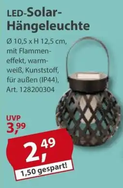 Sonderpreis Baumarkt LED-Solar Hängeleuchte Angebot