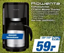 Expert Rowenta Kaffeeautomat CT3818 Milano Thermo Angebot