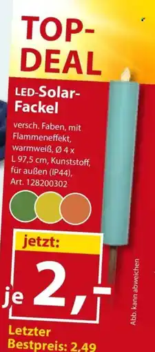 Sonderpreis Baumarkt LED-Solar Fackel Angebot