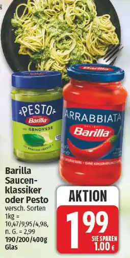 nah & gut Barilla Saucenklassiker oder Pesto Angebot